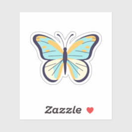 Pegatina Mariposa azul bonito