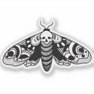 Pegatina Mariposa Cabeza de Muerto