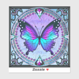 Pegatina Mariposa de sublimación con fondo