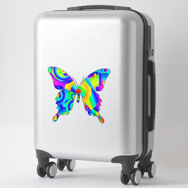 Pegatina Mariposa de verano (Maleta)