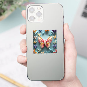 Pegatina Mariposa Origami