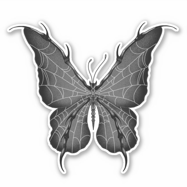 Pegatina Mariposa Spiderweb (Anverso)