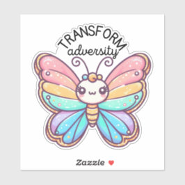 Pegatina Mariposa Transform Adversity