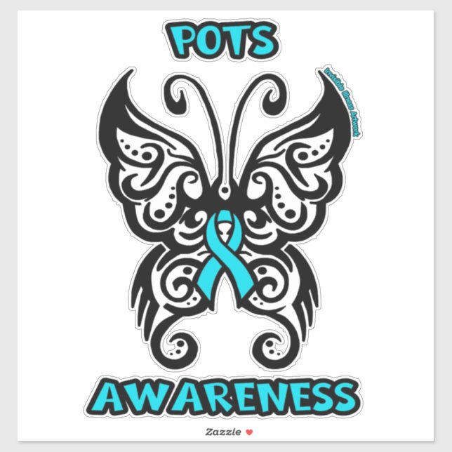 Pegatina Mariposa/Tribal...POTS (Hoja)