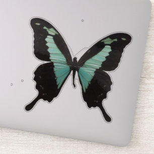 Pegatina Mariposa verde azulada