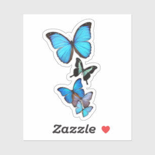 Pegatina Mariposas azules