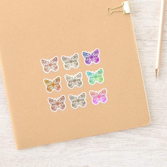 Pegatina Mariposas Cutas (Cuaderno)