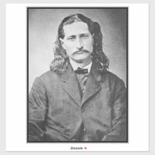 Pegatina Mariscal Wild Bill Hickok pistolero del viejo oest