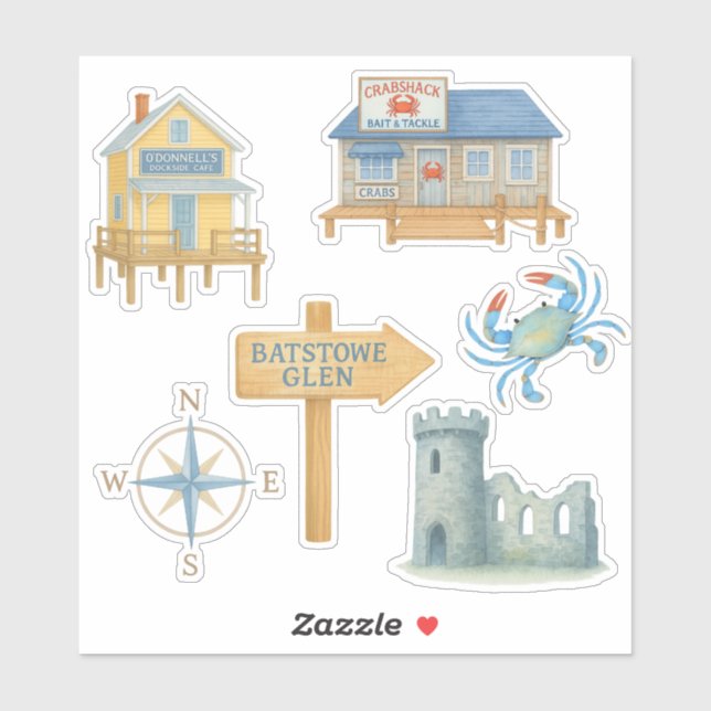 Pegatina Marissa Caldwell investiga la colección #3 (Hoja)