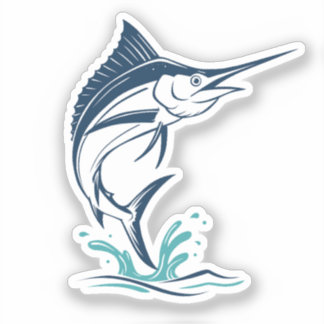 Pegatina Marlin - Saltaoceános - Arte plano