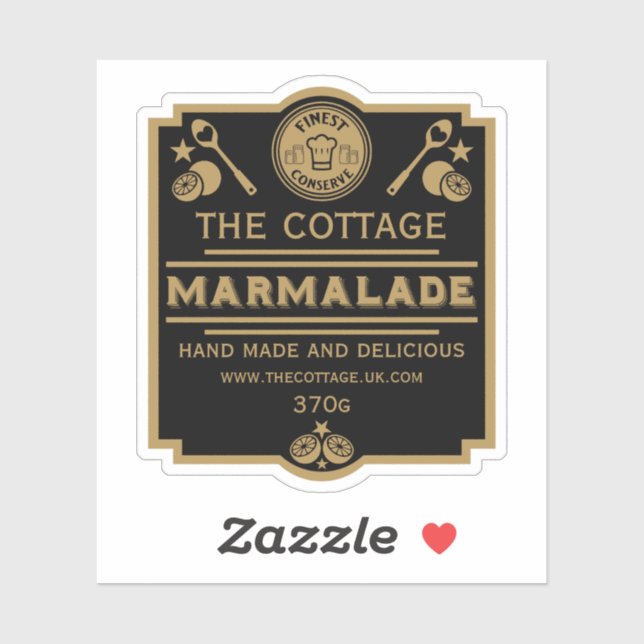 Pegatina Marmalade Conserve Maker (Hoja)