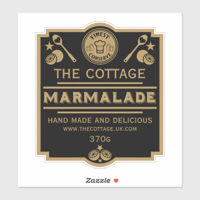Pegatina Marmalade Conserve Maker (Hoja)