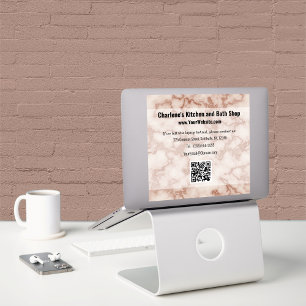 Pegatina Mármol marrón rústico