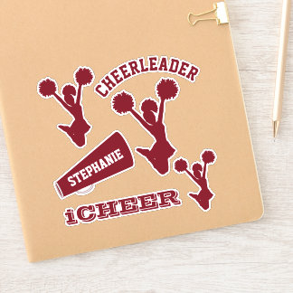 Pegatina Maroon CheerLeader Set