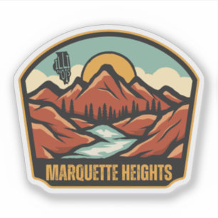 Pegatina Marquette Heights, Illinois 
