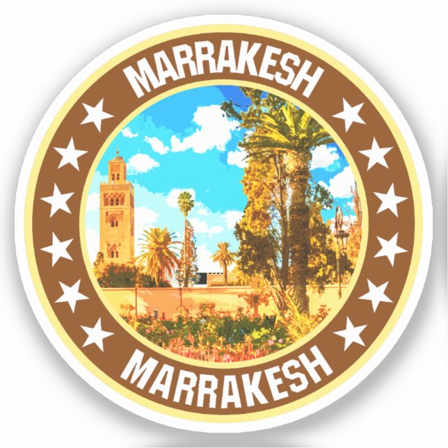 Pegatina Marrakesh (Anverso)