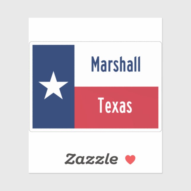 Pegatina Marshall Texas (Hoja)