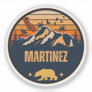 Pegatina Martinez, California