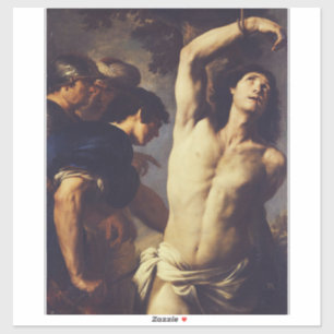 Pegatina Martirio de San Sebastián por Andrea Vaccaro