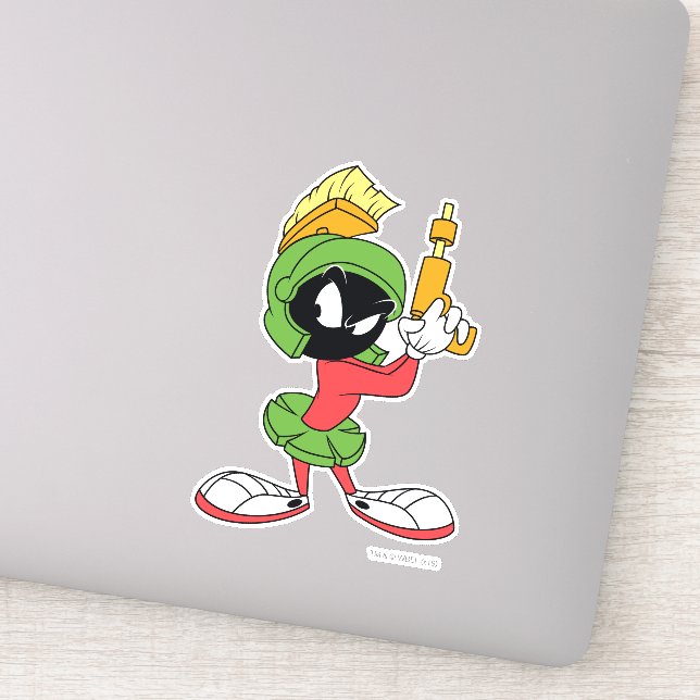 Pegatina MARVIN THE MARTIAN™ Ready with Laser (Detalle)