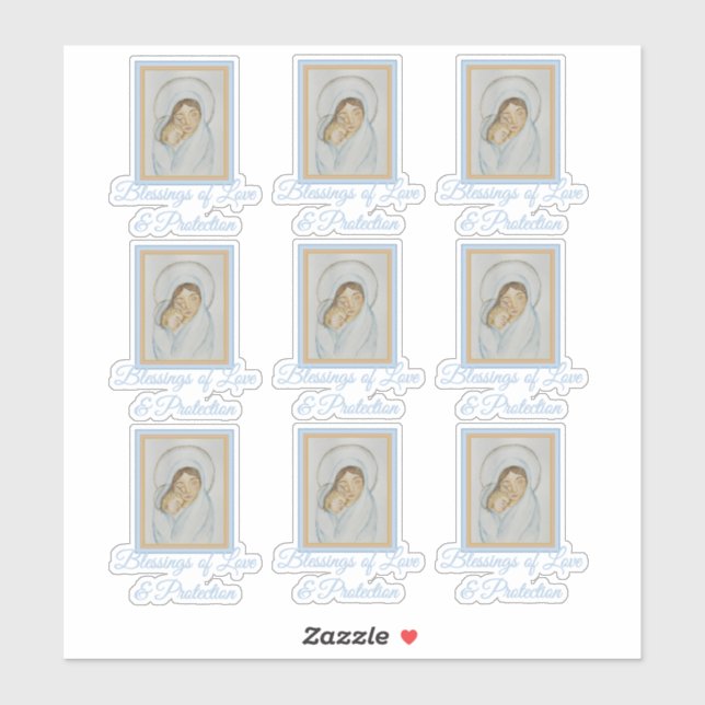 Pegatina Mary’s Mantle Vinyl Sticker Set – Blessings Love (Hoja)