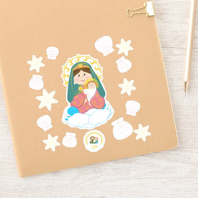 Pegatina Mary Star of the Sea (Cuaderno)