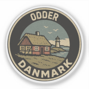 Pegatina Más extraño, Dinamarca Danmark