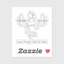 Pegatina Más fuerte de lo que piensas - Empoderar al Pegati