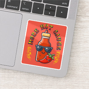 Pegatina Más Salsa Picante Amante De La Comida Kawaii