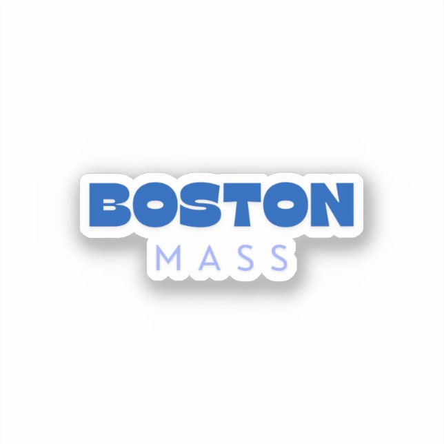 Pegatina Masacre de Boston (Anverso)