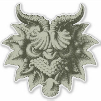 Pegatina Máscara de Gárgola 3