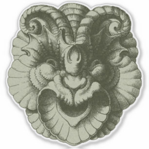 Pegatina Máscara de Gárgola 4