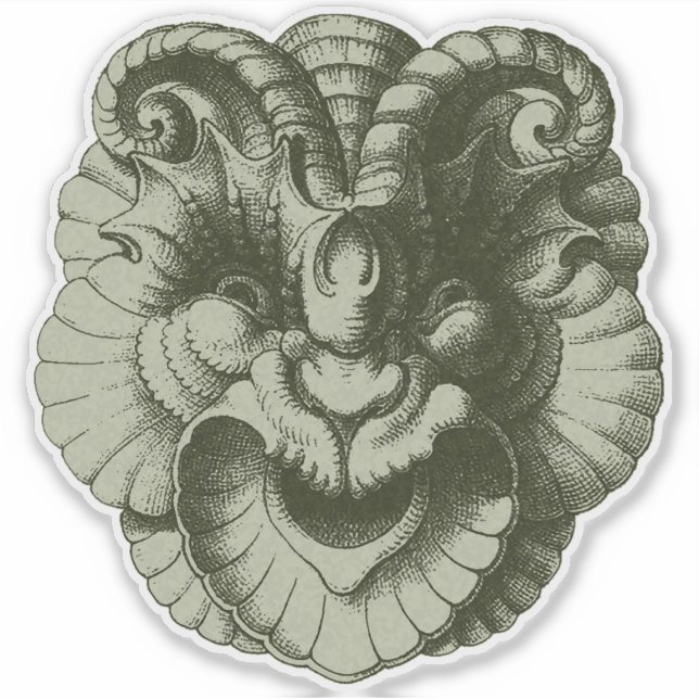 Pegatina Máscara de Gárgola 4 (Anverso)