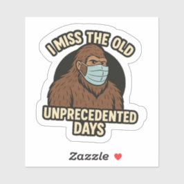 Pegatina Máscara de pie grande