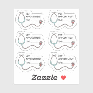 Pegatina Mascota de cita Vet Recordatorio de salud Bujo Pla