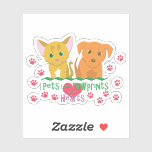 Pegatina Mascotas dejan huellas