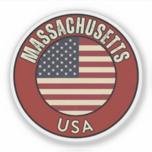 Pegatina Massachusetts Estados Unidos de América