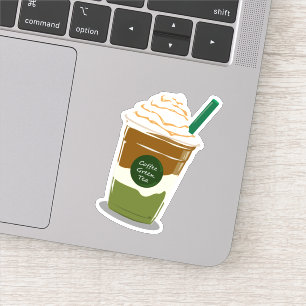 Pegatina Matcha boba green tea