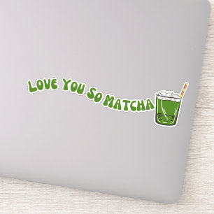 Pegatina Matcha boba té verde, matcha