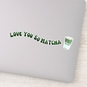 Pegatina Matcha boba té verde, matcha