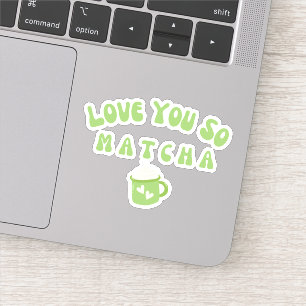 Pegatina Matcha boba té verde, matcha