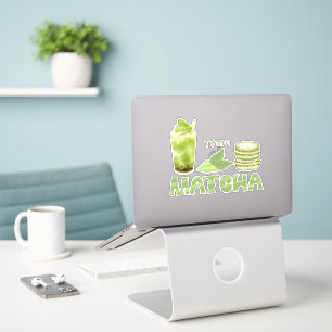 Pegatina Matcha boba té verde, matcha