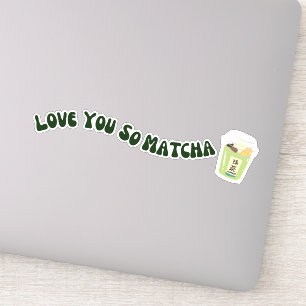 Pegatina Matcha boba té verde, matcha