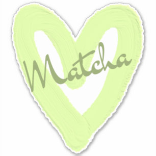 Pegatina Matcha boba té verde, matcha