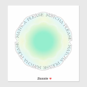 Pegatina matcha por favor