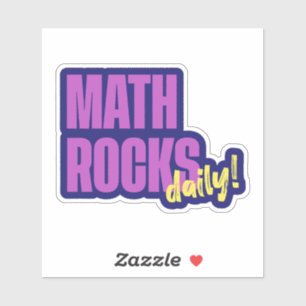Pegatina Math Rocks Daily