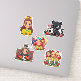 Pegatina Matildas Strawberry Kiss