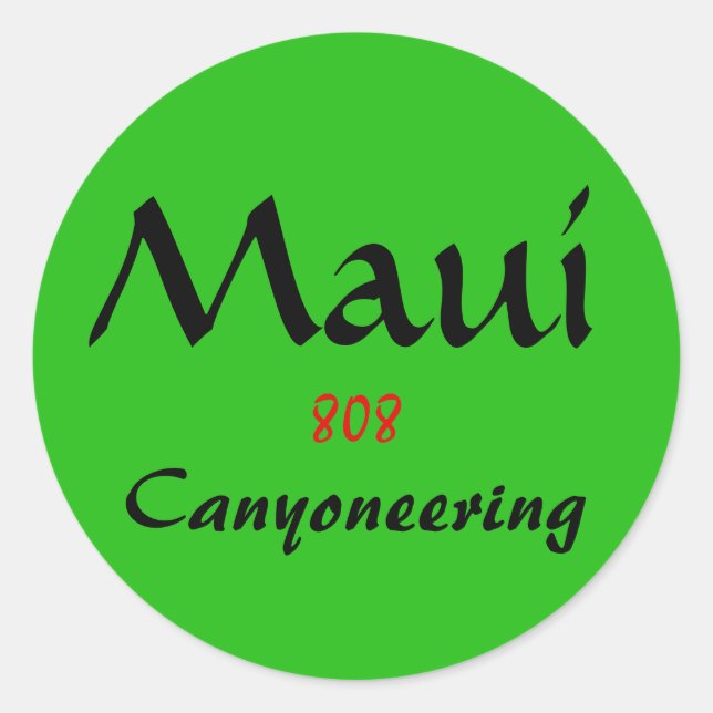 Pegatina Maui 808 (Anverso)