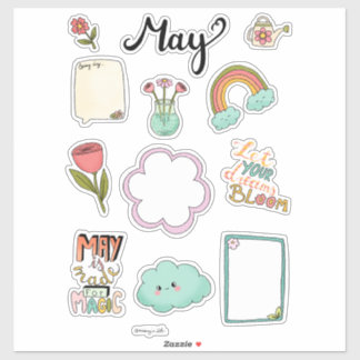Pegatina May Sticker Sheet – Fresh & Bright