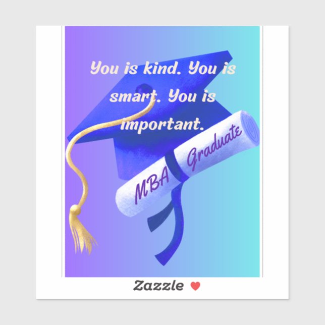 Pegatina MBA Gift (Hoja)